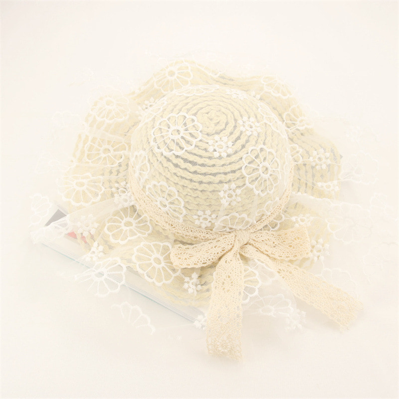 BK00009 Lace Cutout Børnebøttehatte