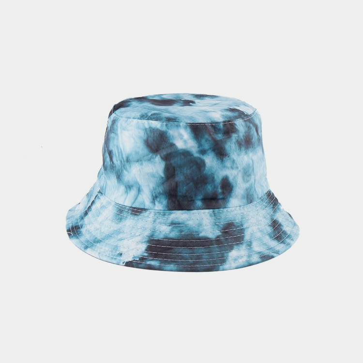BK00004 Dobbeltsidet Tie-dye Alsidig Adult Bucket Hat