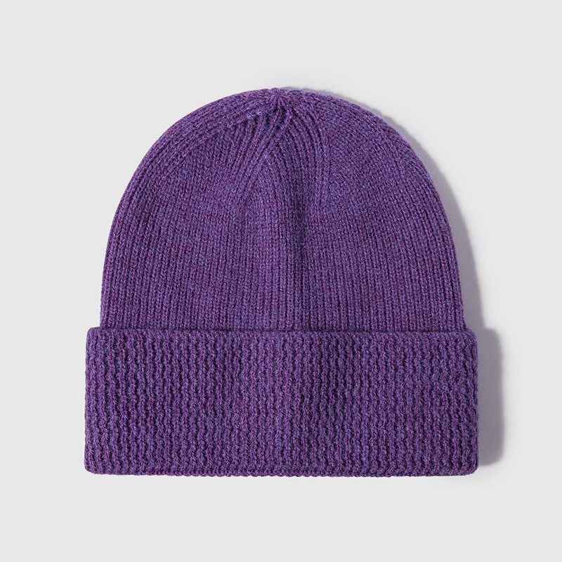 H00017 Cashmere Manchet Jacquard Voksen strikhue
