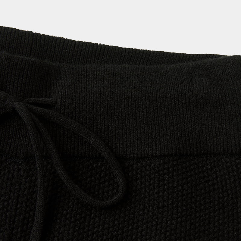 ML2237 Mid Waist Tykke High Density Casual Knit Bukser ML2237 Mid Waist Tykke High Density Casual Knit Bukser