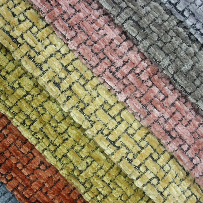 SM-A0020 Solid Denim Chenille Jacquard Sofastof
